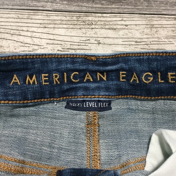 American Eagle Original Taper Jeans Men’s 30x32 Blue Distressed Next Level Flex - Picture 10 of 10